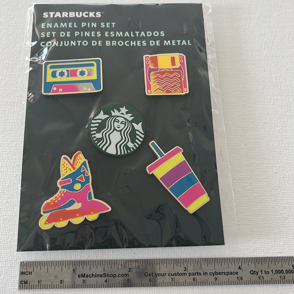 💗NWT💗Starbucks Enamel Pins - 5 Pins - Picture 3 of 3